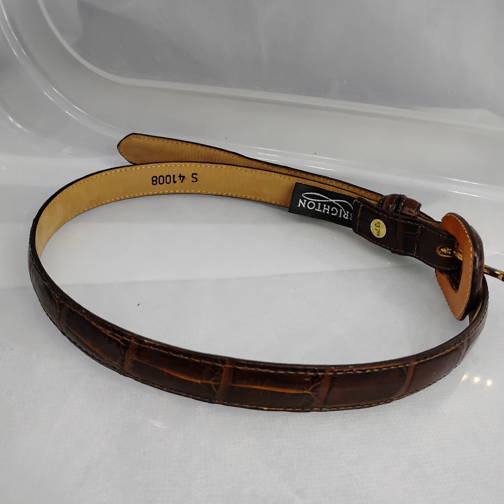 Brighton Brown and Tan Leather Belt - Picture 6 of 12